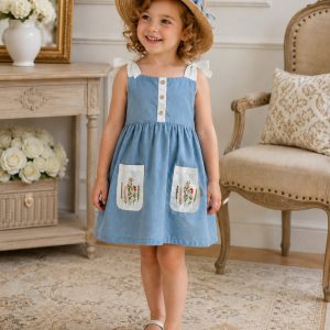 Sky Blossom Petals & Pockets Dress (Item No.: GPD5006)